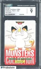 1996 Pokemon Vintage Bandai Carddass Part 1 #52 Red Card Meowth 9 CGC Mint