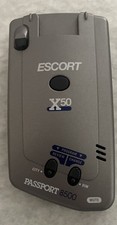 Escort Passport 8500 X50 Radar Detector Blue dash Silver case No Wires. Tested