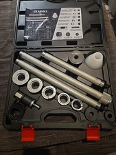Universal camshaft bearing installation and removal tool kit. Similar tools are