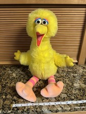 Vintage Sesame Street Talking Big Bird Plush 22" Pull String Works 1986 Nice Con