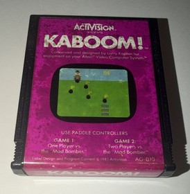 Kaboom! (Atari 2600) Cleaned & Tested 
