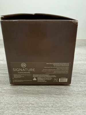#ad Signature Hardware SH5001SSG Simple Select Pressure Balance Rough In Valve *READ $54.99