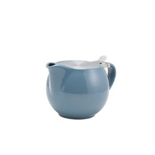 GenWare Porcelain Grey Teapot With St Lid & Infuser For Hotel 50cl/17.6oz Pack 6