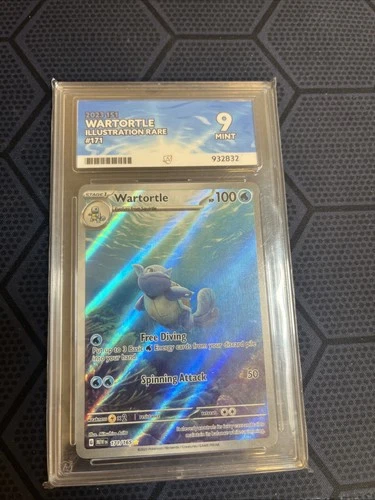 Pokemon TCG Ace Graded- Wartortle 171/165 Illustration Rare- 151 Ace 9