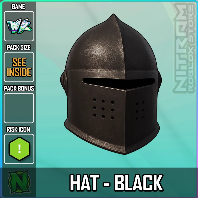 ZERO WEAPON AND ARMOR World Zero WZ - COSMETICS - HAT - BLACK (#1E1E1E)