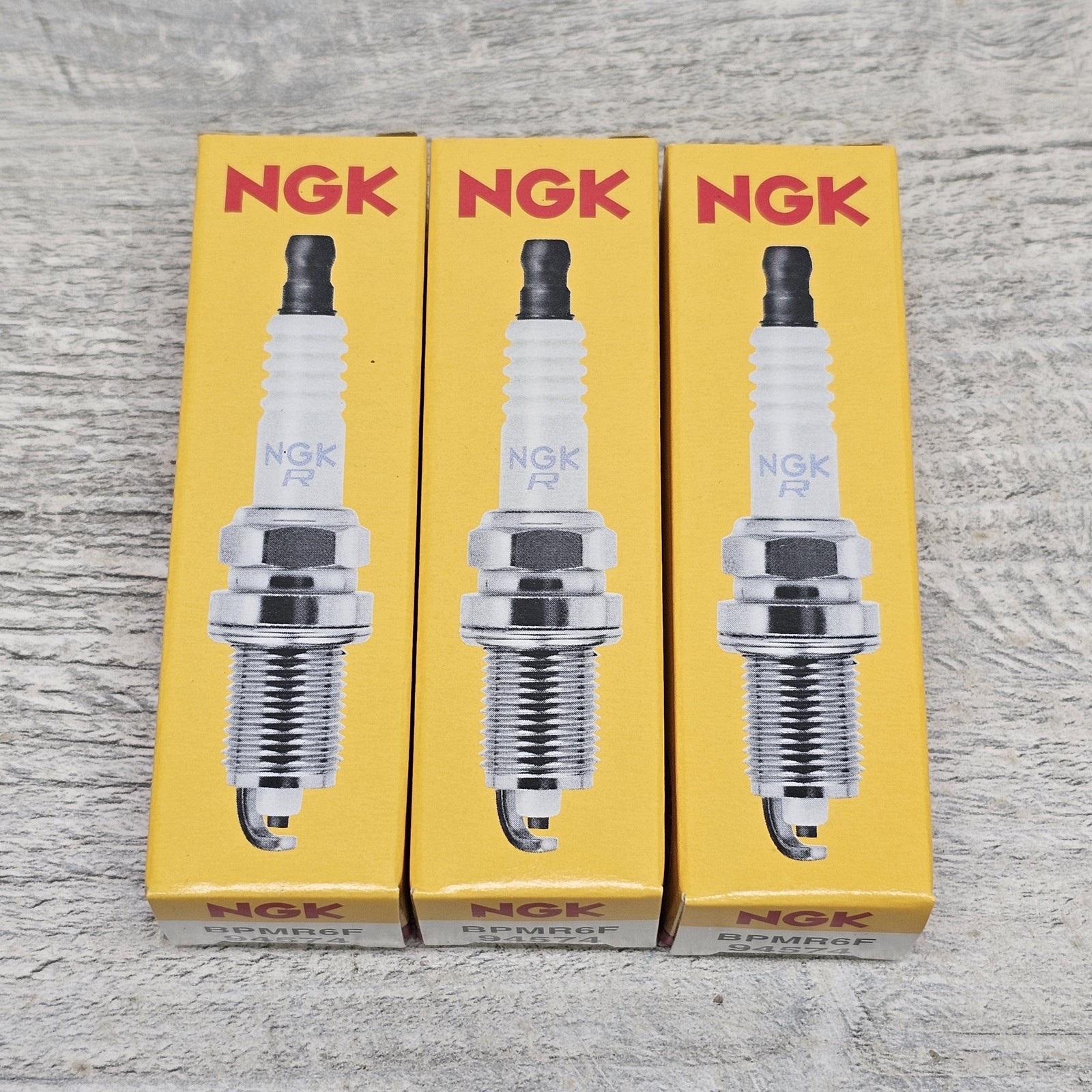 NGK BPMR6F 94574 Spark Plug Set Lot Of 3 Plugs Resistor Copper Small Engine New