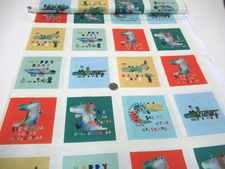 Michael Miller quilt-craft fabric HAPPY GATOR DAY SQUARES 7 yds (dcx-12560) Bolt