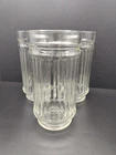Vintage Anchor Hocking Line Lites 16oz Glasses - Set of (3) 5.5"H x 2.75"D