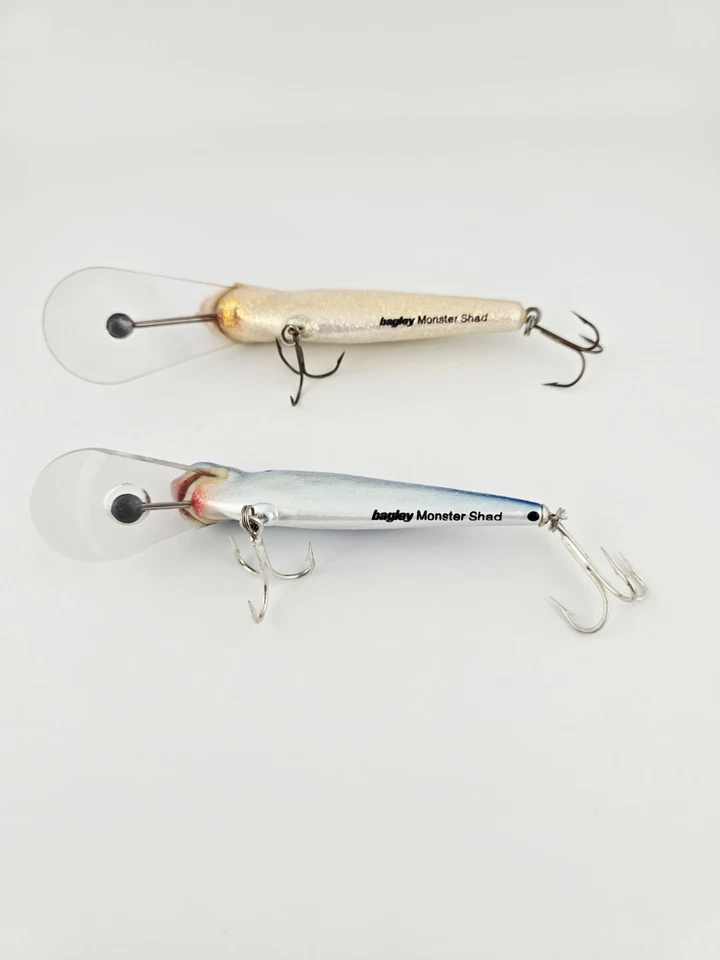 (2) Vintage Bagley Monster Shad Lot In Dazzle Colors  - Image 4 of 4