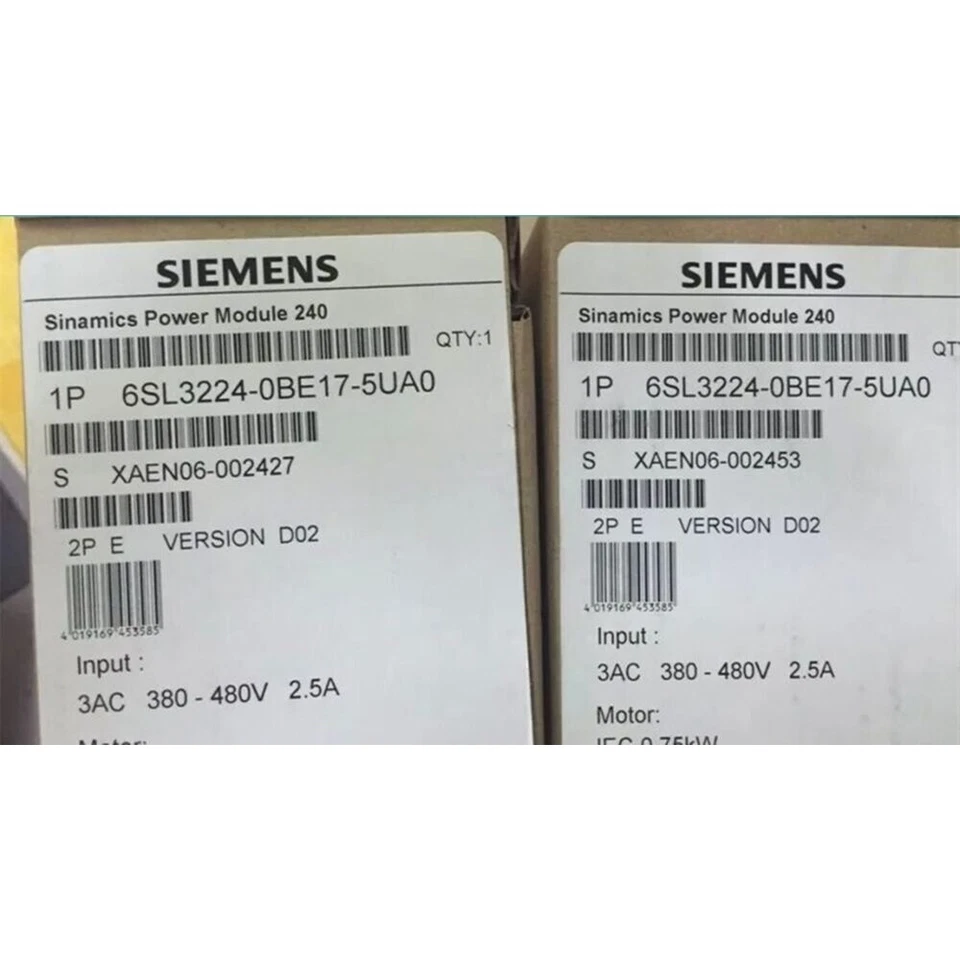 New Siemens 6SL3 224-0BE17-5UA0 6SL3224-0BE17-5UA0 G120 PM 240 Power Module - Image 2 of 2
