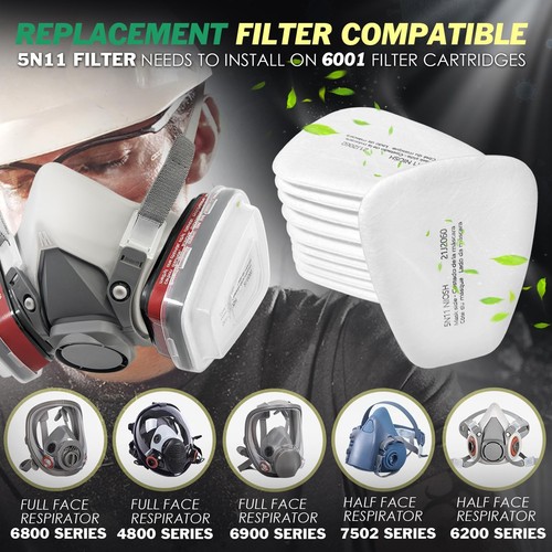 5N11 Respirator Filter Cotton, Replacement Particulate Filter Cotton for 6200... - Picture 5 of 8