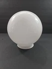 6″ White Milk Glass Globe Ceiling Shade Ball Light Fixture Replacement Flaw