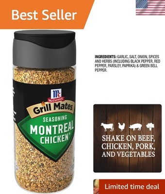 Gourmet Montreal Chicken Seasoning - Spicy Blend (2.75 oz, Set of 6)