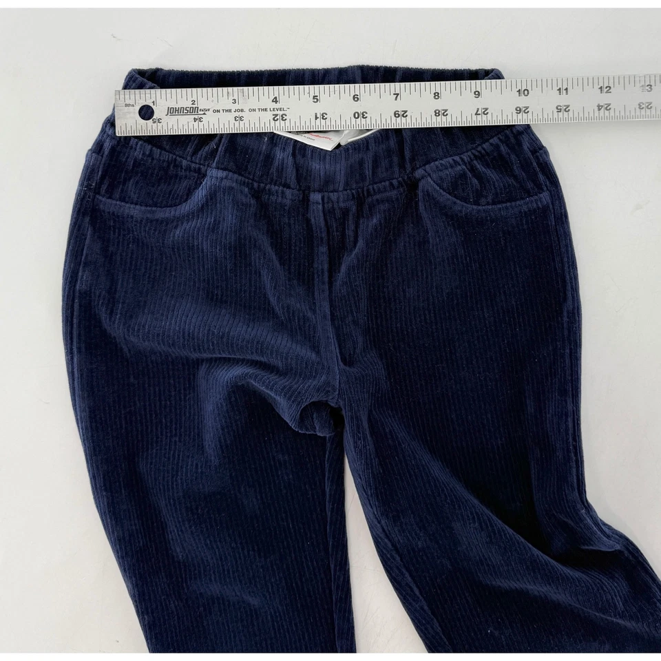 Hanna Andersson Corduroy Pants Size 130 Kids Blue Elastic Waist Pull On Preppy - Image 4 of 4