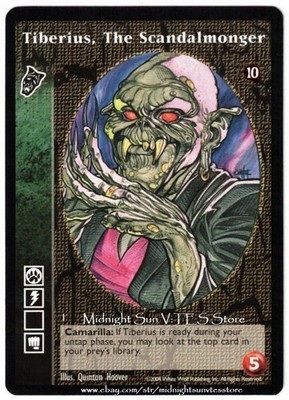 Tiberius, The Scandalmonger Nosferatu Tenth Anniversary V:TES VTES Vampire CCG