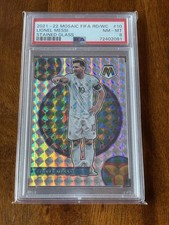 2021 Panini Mosaic Road to FIFA World Cup Stained Glass Lionel Messi #10 card