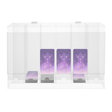 6-Slot Booster Pack Dispenser with Cover Acrylic Card Storage Display Stand