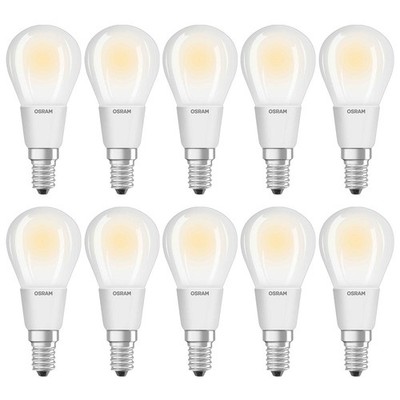 10 x Osram LED Filament Parathom Tropfen 6W = 60W E14 matt 806lm warmweiß 2700K