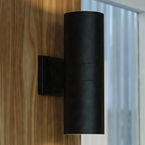 Vaxcel Lighting T0747 Chiasso 13" Tall LED Outdoor Wall Sconce - Black - Picture 12 of 12