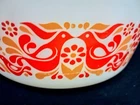 Vintage Pyrex Dutch Friendship 475-B Casserole Dish w Lid 2.5 Qt Great Condition
