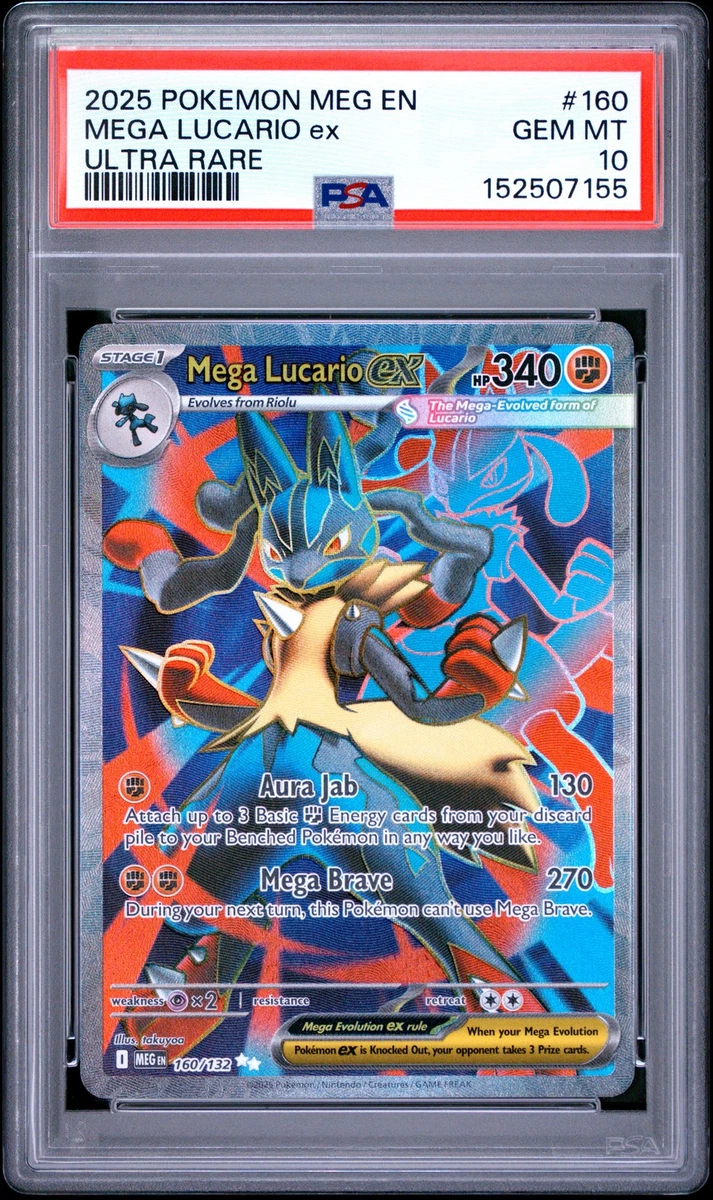 Pokémon TCG Grade 10 Lucario Individual Collectible Card Game