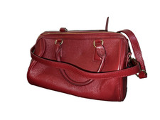 DIAMOND Womens Shoulder Bag Red Faux Leather Handbag