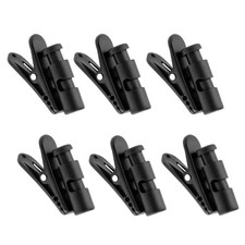 6pcs Headphone Clips for Earphone Wire, Plastic Headphone Cable Clamp Black E...