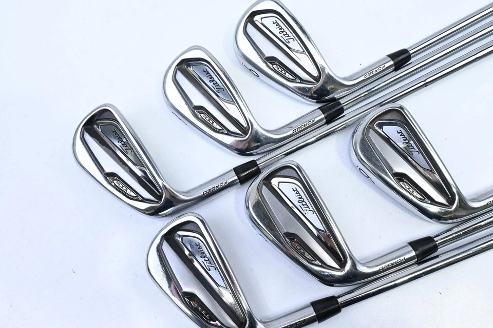 Left Hand Titleist T100 S 2019 Irons / 4-9i / X-Flex True Temper AMT White X100 - Image 2 of 4