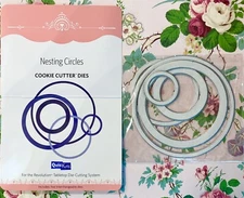 NESTING CIRCLES by Quickutz COOKING CUTTER DIES round figure ring frame drop htf