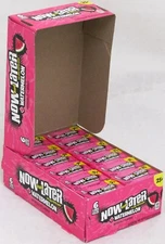Now and Later Watermelon Candy Chews Box of 24 Packs 6pc bars Bulk Taffy 1.40 LB