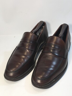 Brooks Brothers Penny Loafers Dark Brown Leather Men Size 9 D