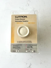 Lutron Rotary Ivory Dimmer Switch D-600RH-IV 600 Watts Incandescent/Halogen 120V