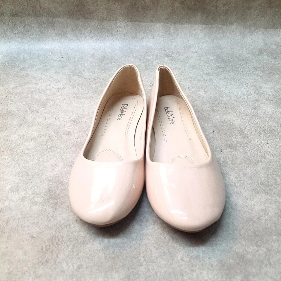 Zapatos planos de ballet Bella Marie Stacy para mujer talla 7,5 desnudos sin cordones Foto 2 de 4