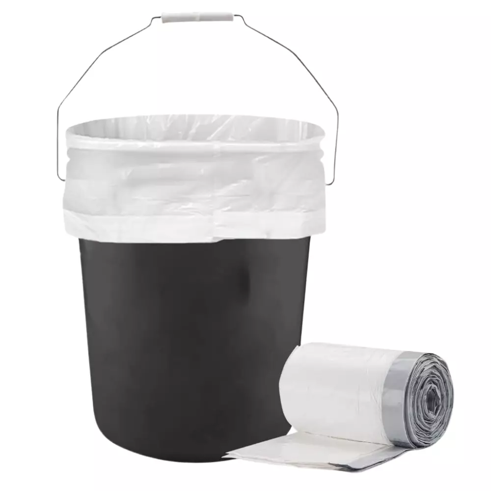 Plasticplace 6 Gallon Trash Bags, Clear (100 Count)