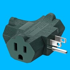 100 Brand New 3-Outlet Extender Plug T-Shaped Adapter f Home Office School Dorm