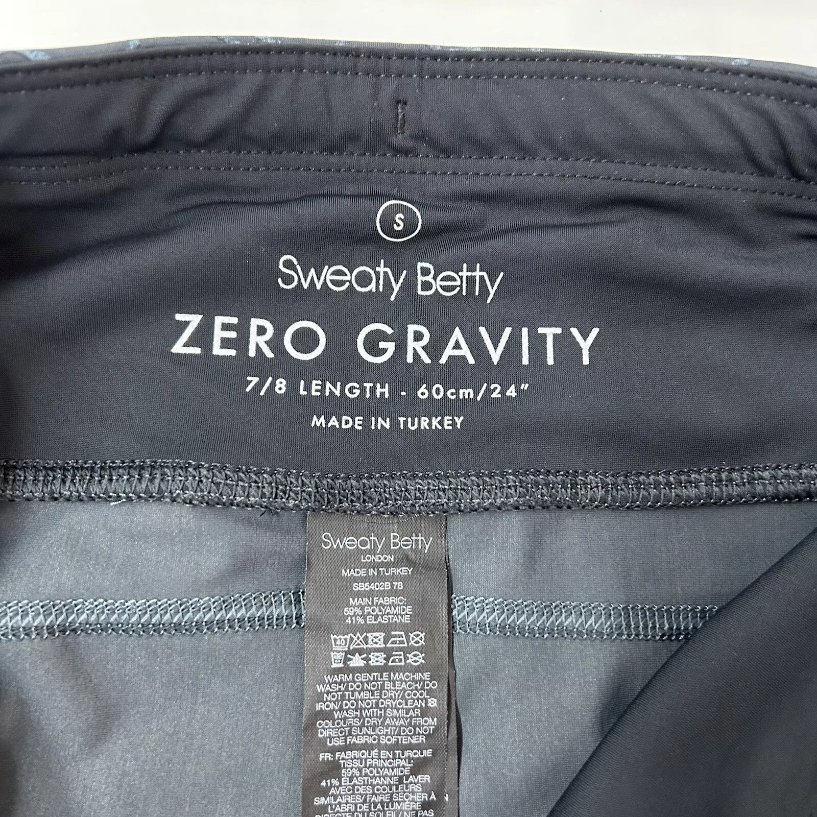 sweaty-betty zero gravity 7/8 work out gym leggings