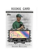 2007 Topps Moments Milestones Baseball Card #RA-SR SHAWN RIGGANS AUTOGRAPH  