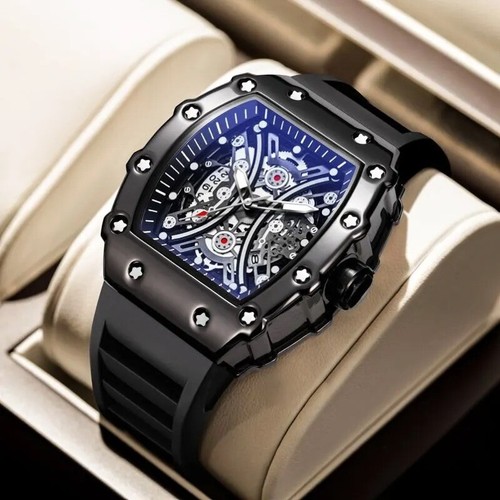 Watch For Men Quartz Analog Army Skeleton Men Wrist Watches WaterProof Boys Watc - Picture 7 of 10