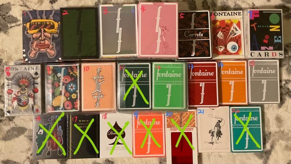 Fontaine Playing Cards New Sealed Limited | eBay