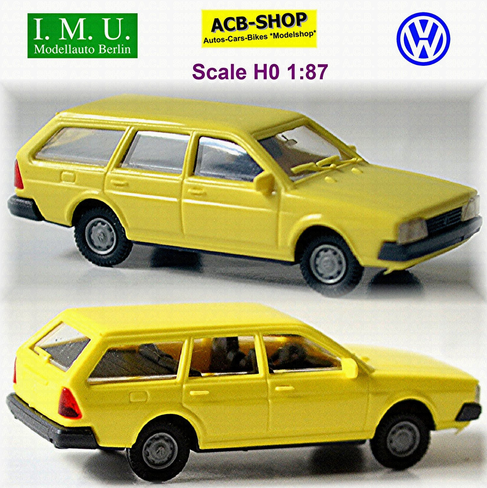 VW Passat B2 Variant 1981 - 1980-88 Type B2 Yellow 1:87 I.M.U. 11021