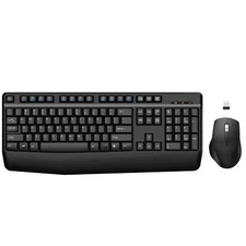 Wireless Keyboard and Mouse Combo 2.4G Full-Sized Wireless Ergonomic Keyboard...