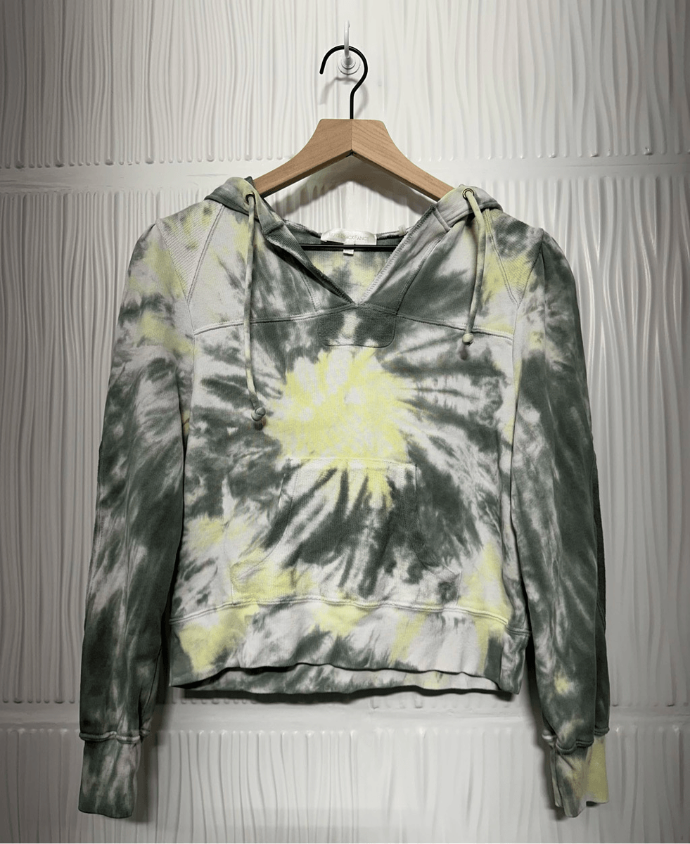 Loveshackfancy Women's Kirby Hoodie Sweater Tie Dye in Midnight