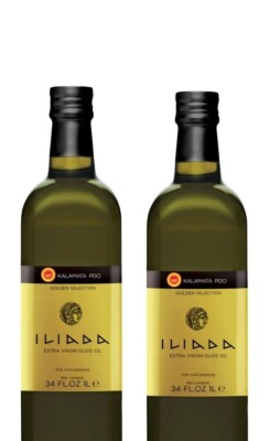 ILIADA Kalamata PDO Extra Virgin Olive Oil- Gold Line  (twin pack )