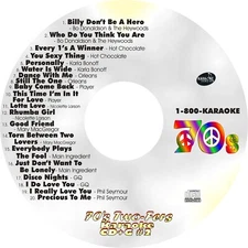 CUSTOM KARAOKE 70's 'Two-Fers'  v.2 20 GREAT SONG cdg CD+G HARD-TO-FIND ORLEANS