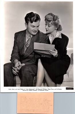 Anne Shirley + Eddie Albert (1942)   Paramount Original Vintage Photo K 348