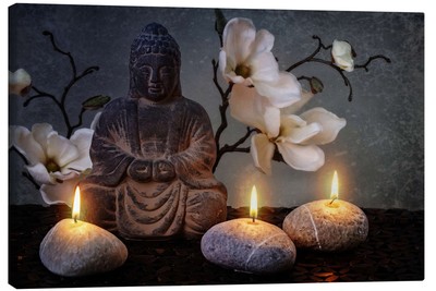 Leinwandbild Buddha in der Meditation III - Elena Schweitzer