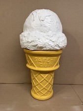 Blow Mold Giant Plastic Ice Cream Cone Display Vanilla SCOOP Safe T Cup