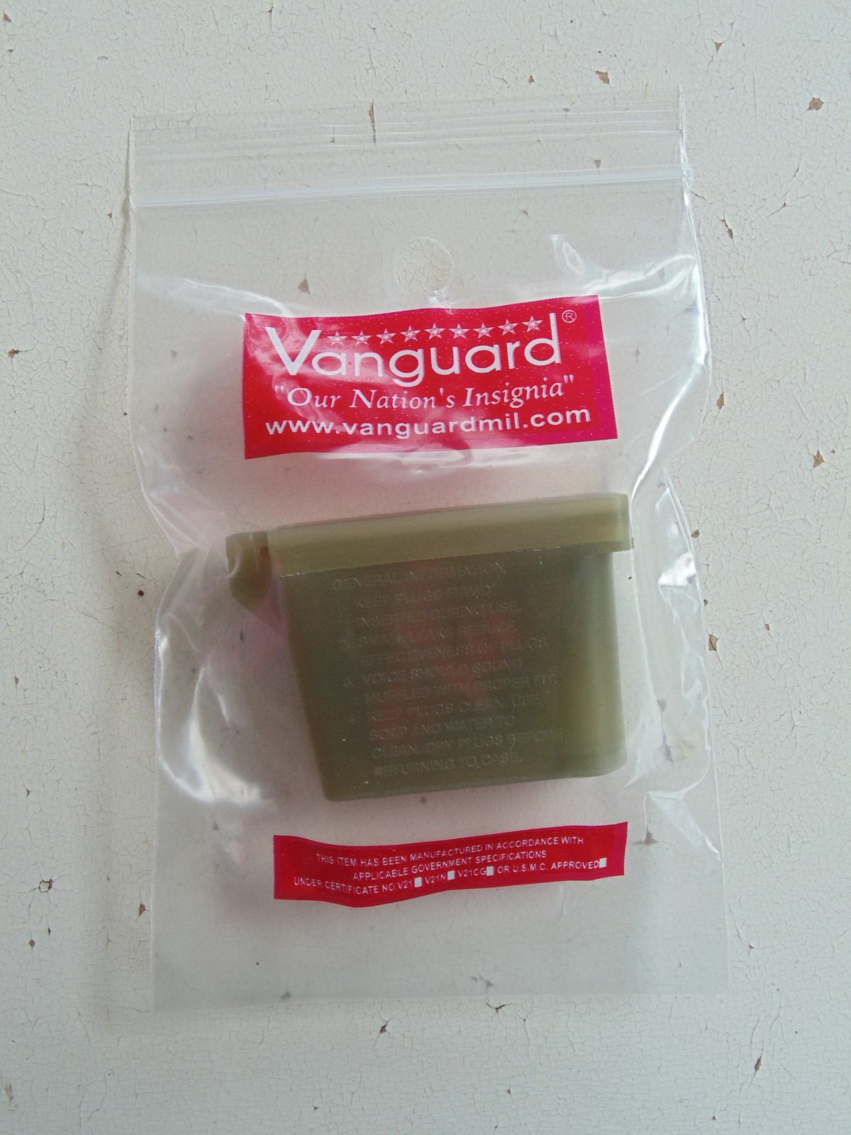 USMC & FLEET MARINES EAR PLUGS FIRING RANGE HEARING SAFETY PROTECTION W