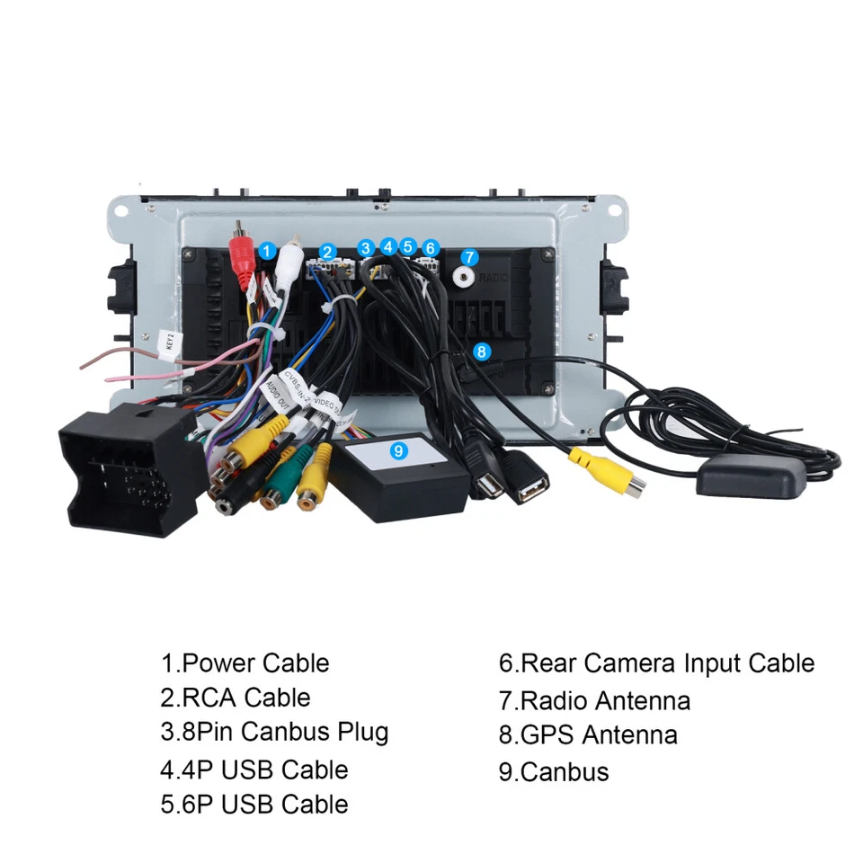 DAB+ Autoradio Für Ford Galaxy S-MAX WA6 2005-2012 Android 15 GPS Carplay 2+64GB - Bild 4 von 4