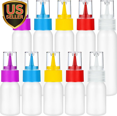 10Pcs Squeeze Writer Bottles 30Ml/60Ml Plastic Icing Bottles Small Easy Squee...